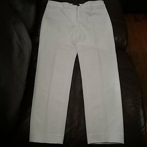 Women's Cream Pants, Size 4R Slim Ankle
